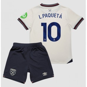 West Ham United Lucas Paqueta #10 Udebanetrøje Børn 2025-26 Kortærmet (+ Korte bukser)